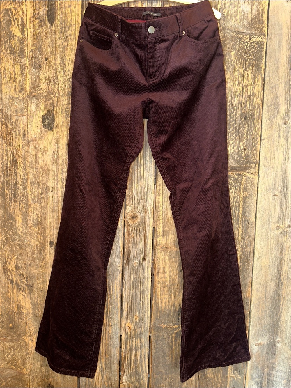 Elie Tahari Eggplant Corduroy Pants | Size 6